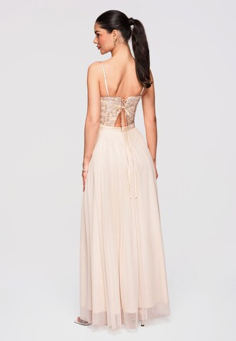 Robe de soirée Ombre en beige
