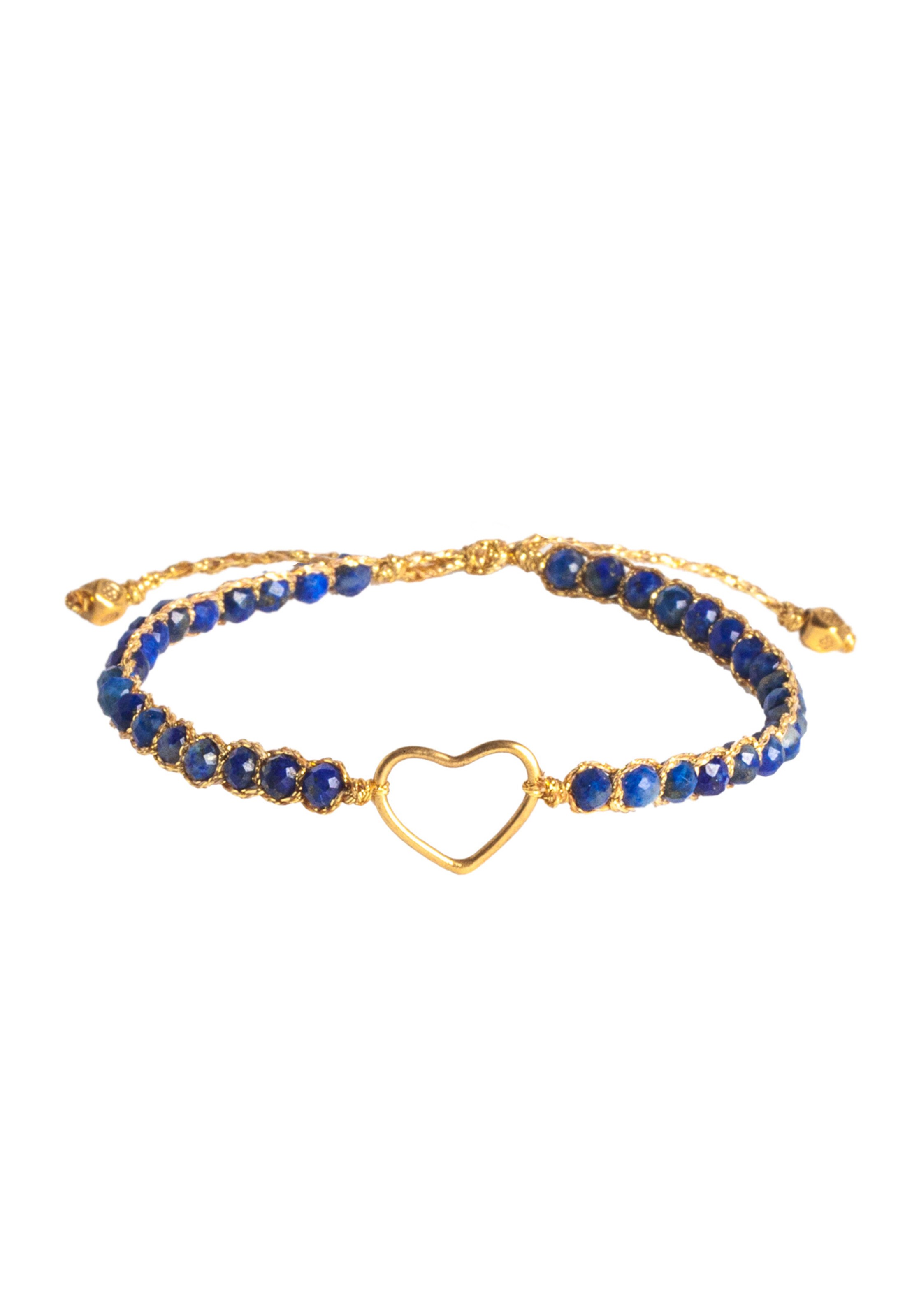 Bracelet Samapura Jewelry en bleu : devant