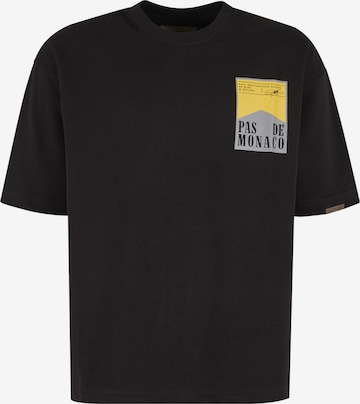 T-Shirt 'Wrapper' Pas De Monaco en noir : devant