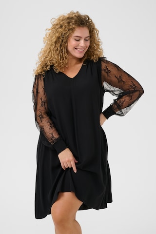 Robe 'KCFreya' KAFFE CURVE en noir : devant
