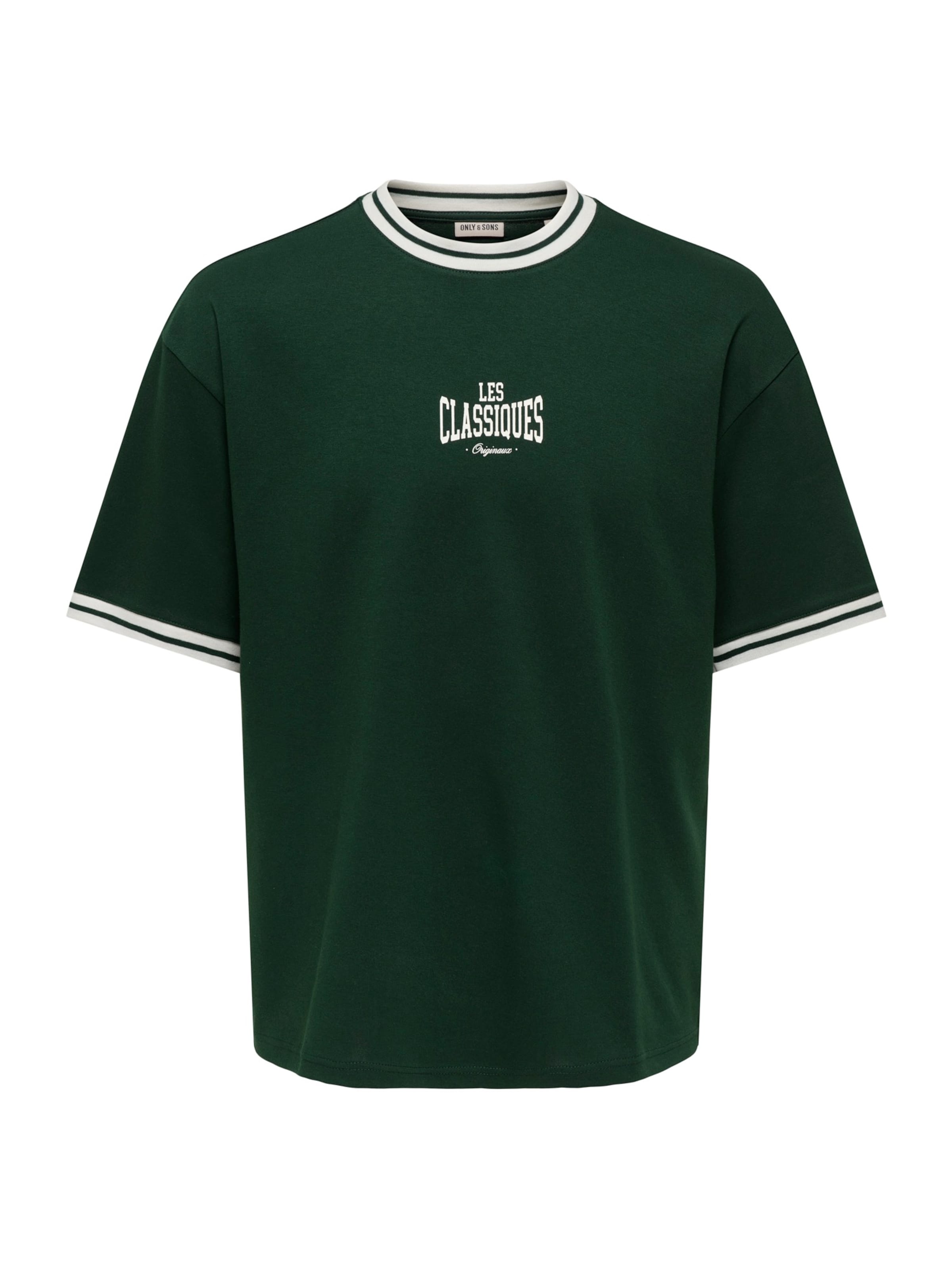 Only & Sons Футболка 'ONSLES CLASSIQUES CASPIAN' в Зеленый: спереди