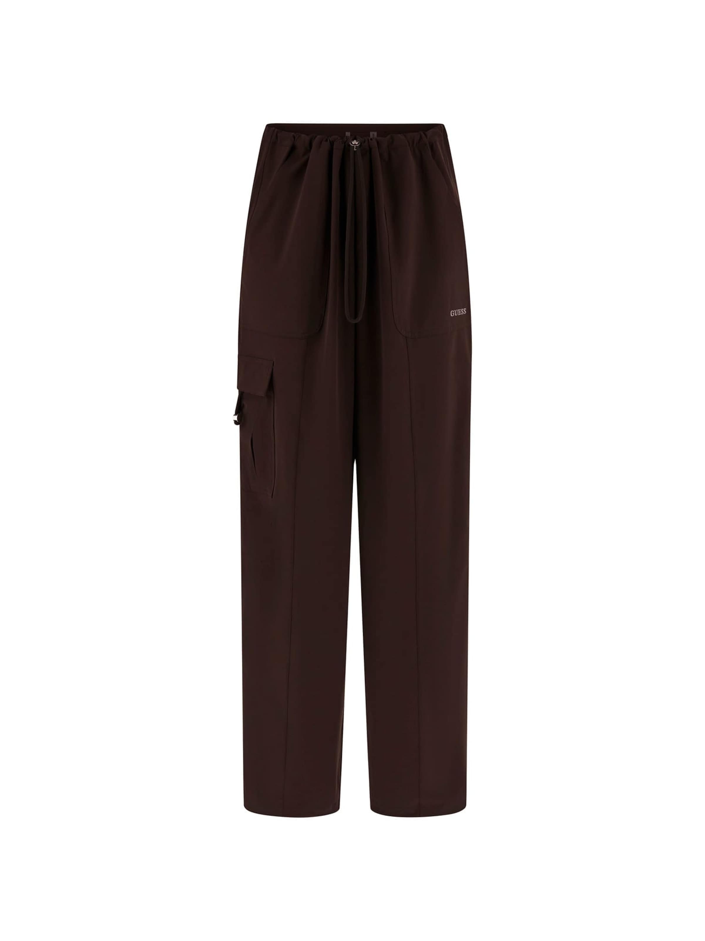 GUESS Loose fit Cargo Pants in Brown: front
