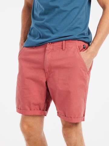 PROTEST Regular Trousers 'PRTComie' in Red