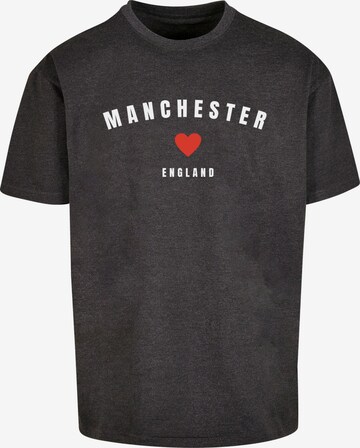 Merchcode T-Shirt 'Manchester' in Grau: predná strana