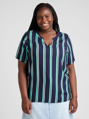 ONLY Carmakoma Blouse 'CARBABOOST' in Blue: front