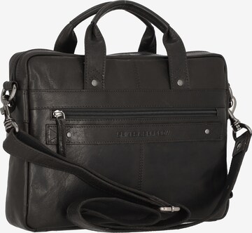 Spikes & Sparrow Document Bag 'Bronco' in Black