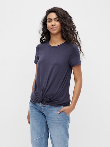 MAMALICIOUS Shirt 'Macy' in Blauw: voorkant