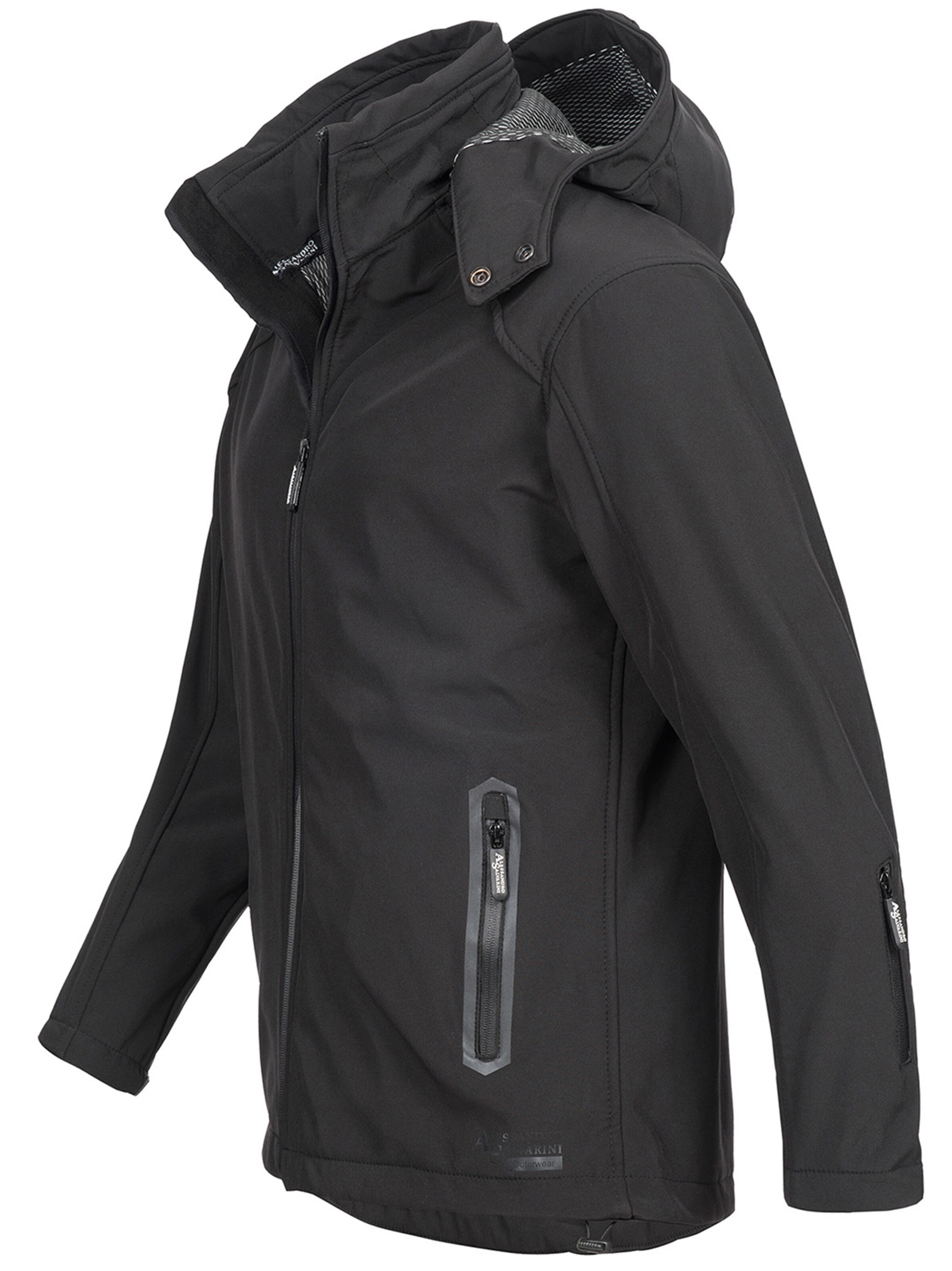 Alessandro Salvarini Jacke in Schwarz