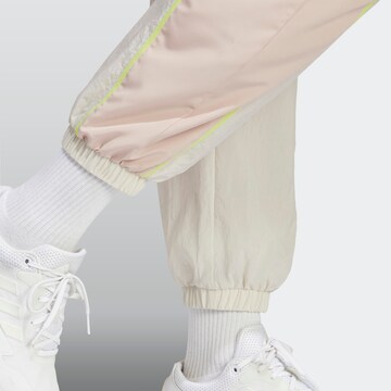 ADIDAS PERFORMANCE Tapered Workout Pants 'Lift Your Mind' in Beige