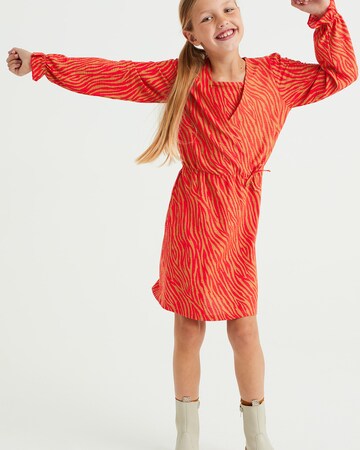 WE Fashion Jurk in Oranje: voorkant