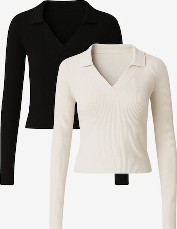 GORG Bluse in Schwarz: Vorderseite