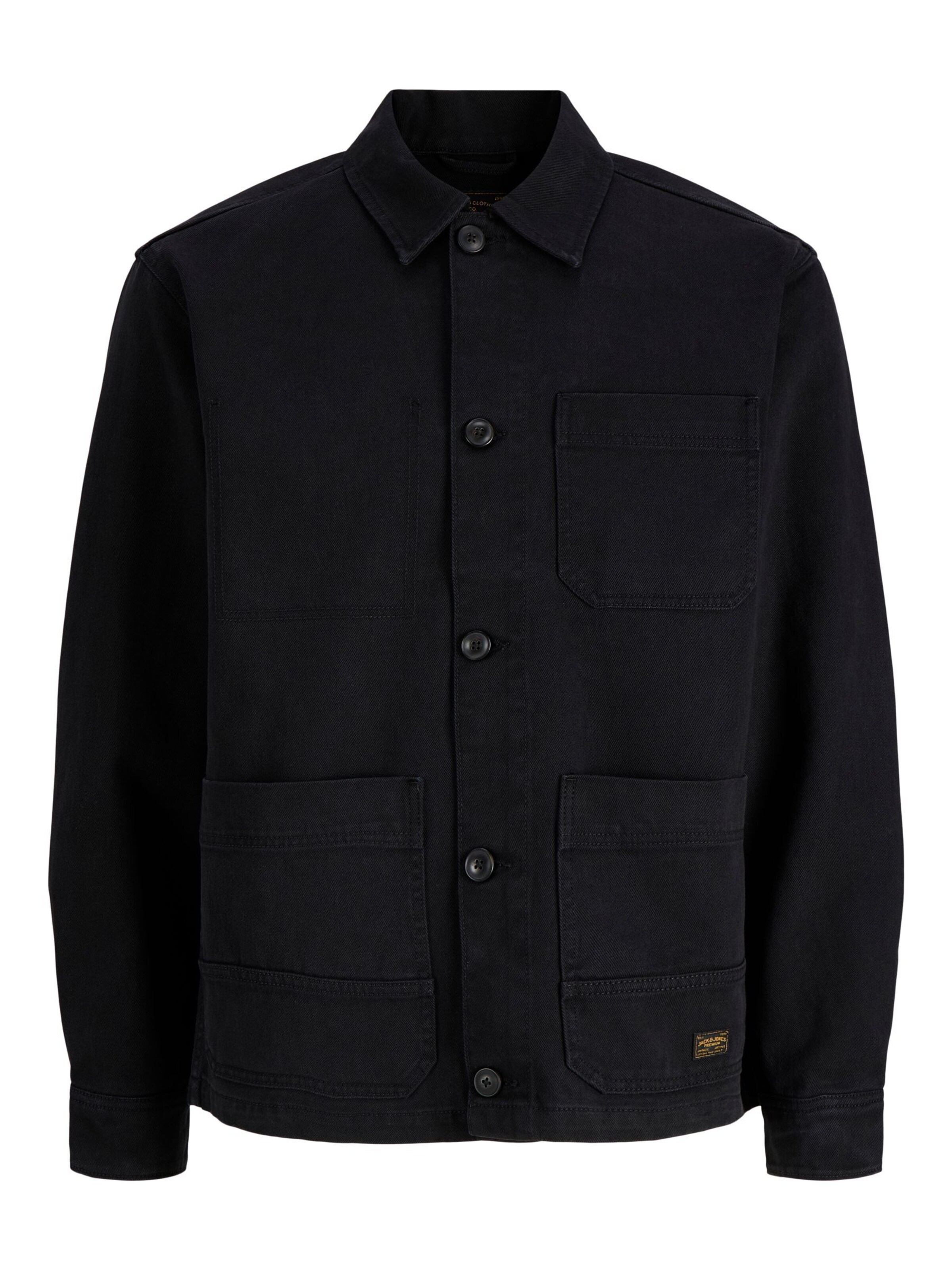 JACK & JONES Overhemd in Zwart: voorkant