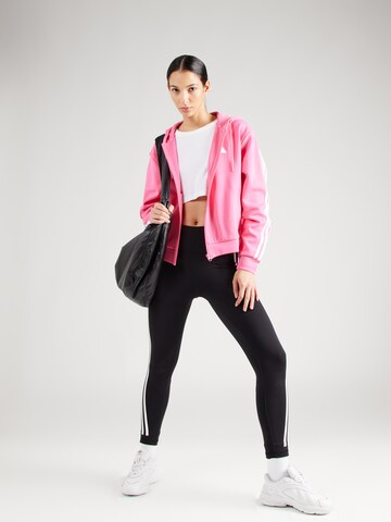 ADIDAS SPORTSWEAR - Sudadera con cremallera deportiva en rosa