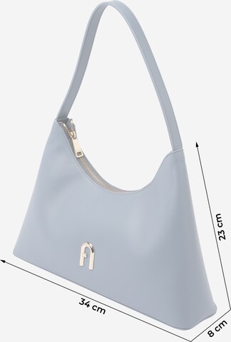 FURLA - Mala de ombro 'DIAMANTE' em azul