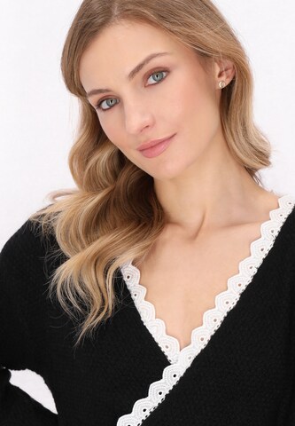 DreiMaster Vintage Knit cardigan in Black