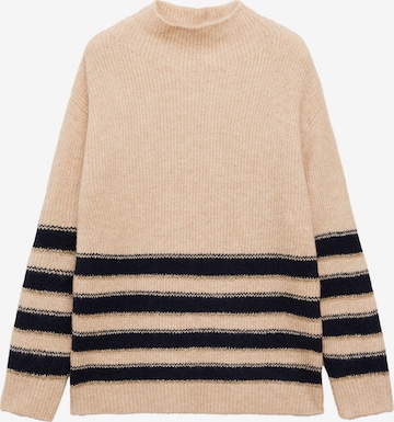 MANGO Sweter 'CAPITAN' w kolorze beżowy: przód