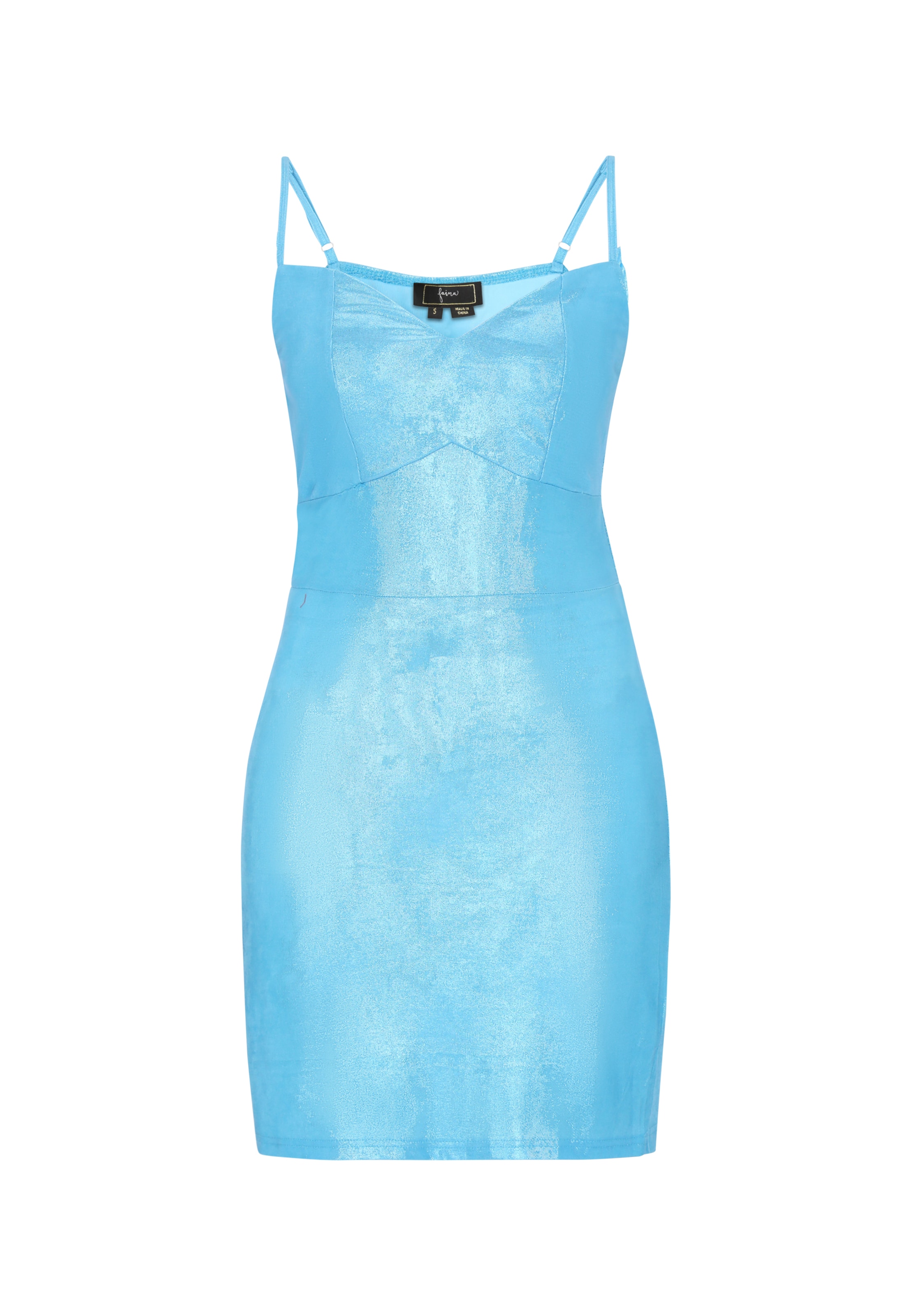 Robe faina en bleu : devant