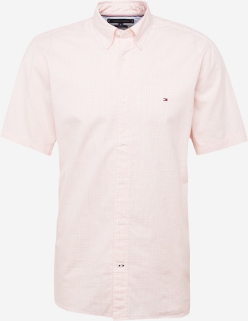 TOMMY HILFIGER - Regular Fit Camisa 'Flex' em rosa: frente