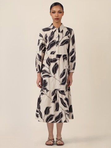 APART Shirt Dress in Beige: front