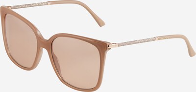 JIMMY CHOO Sonnenbrille in nude / dunkelbeige / gold, Produktansicht