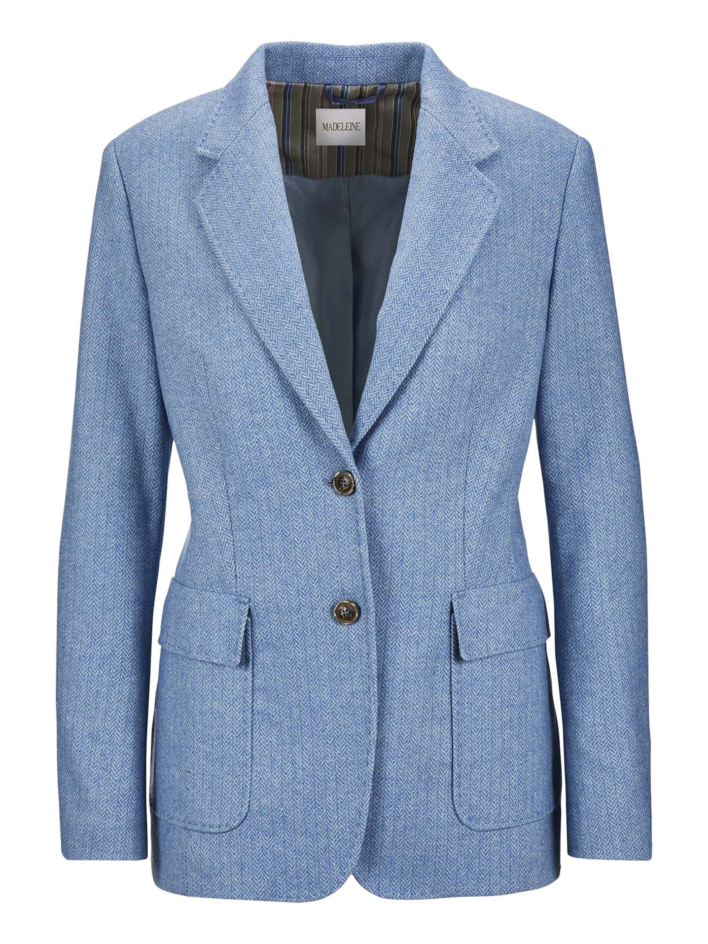 MADELEINE Blazer in Grau: Vorderseite