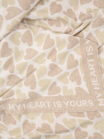Zwillingsherz Shawl 'Love is Love' in Beige