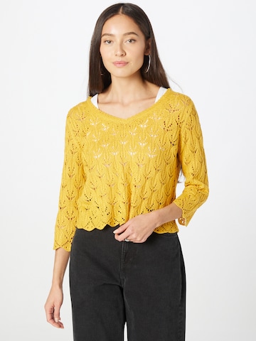 JDY Sweater 'SUN' in Yellow: front