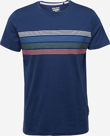 T-Shirt BLEND en bleu : devant