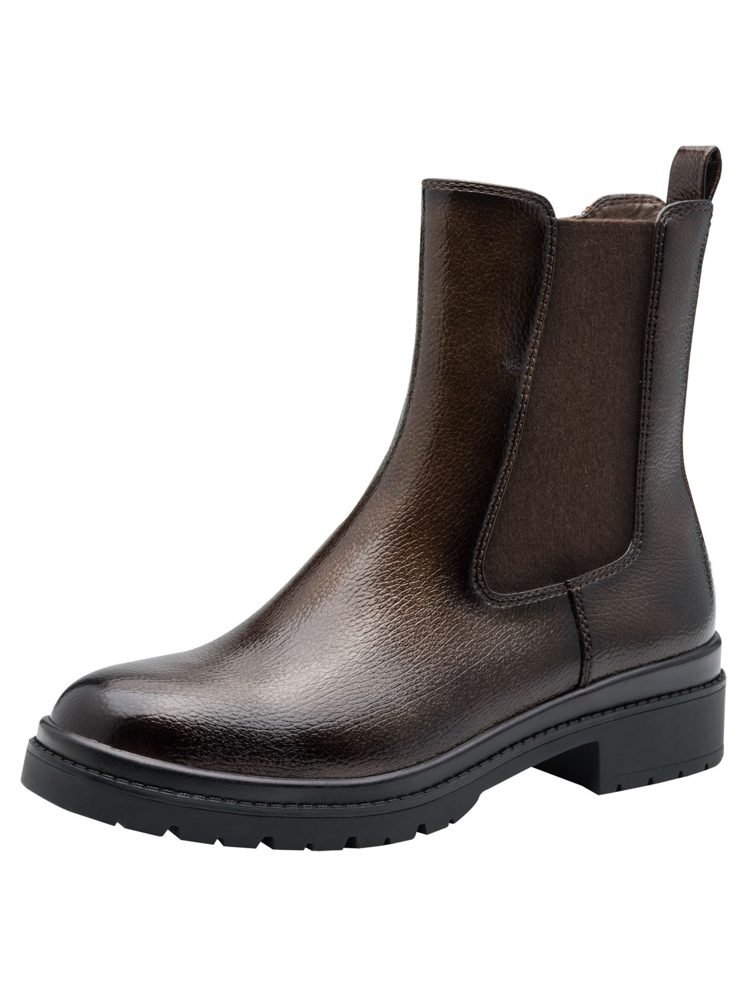 Tamaris Chelsea boots in Bruin: voorkant