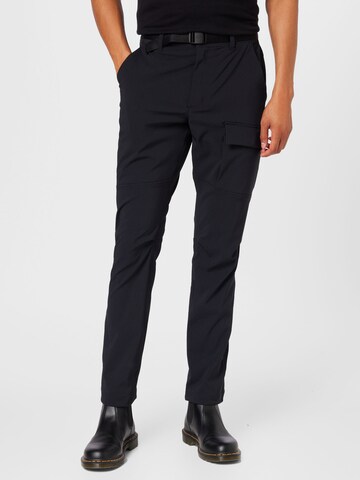 COLUMBIA Regular Outdoor trousers 'Maxtrail' in Black: front