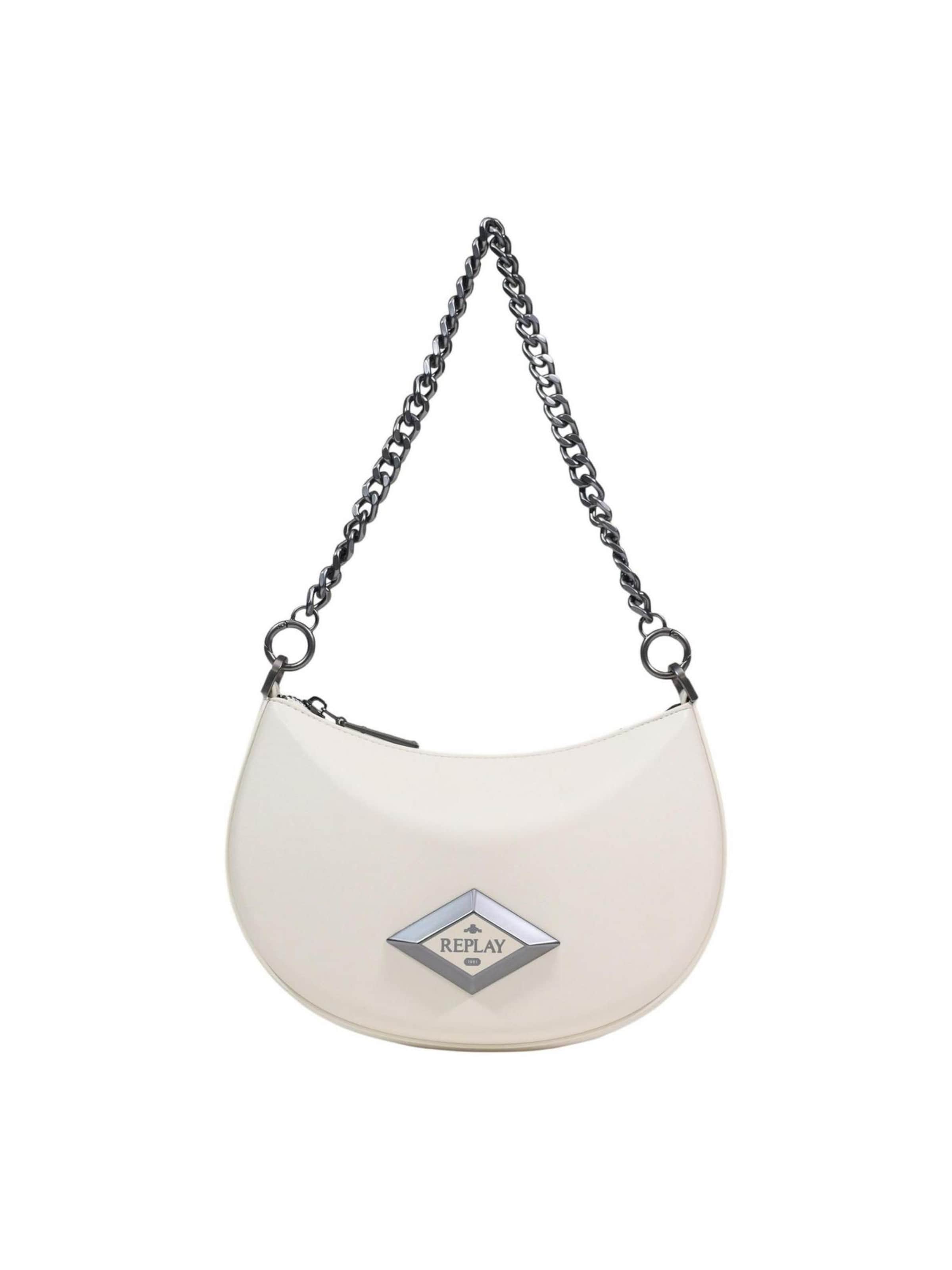 REPLAY - Bolso de hombro 'FW3762.000.A0015G' en blanco: frente