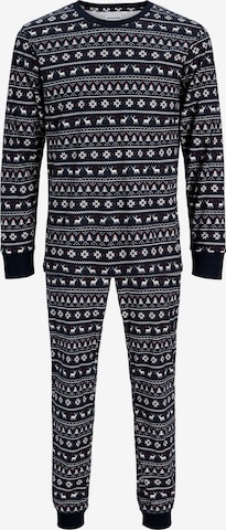 Pigiama lungo di JACK & JONES in blu: frontale
