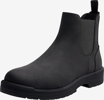 Pull&Bear Chelsea boots in Grey: front