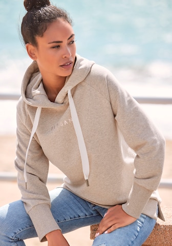 Elbsand Sweatshirt in Beige: front