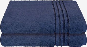 SCHIESSER Shower Towel 'Milano' in Blue: front