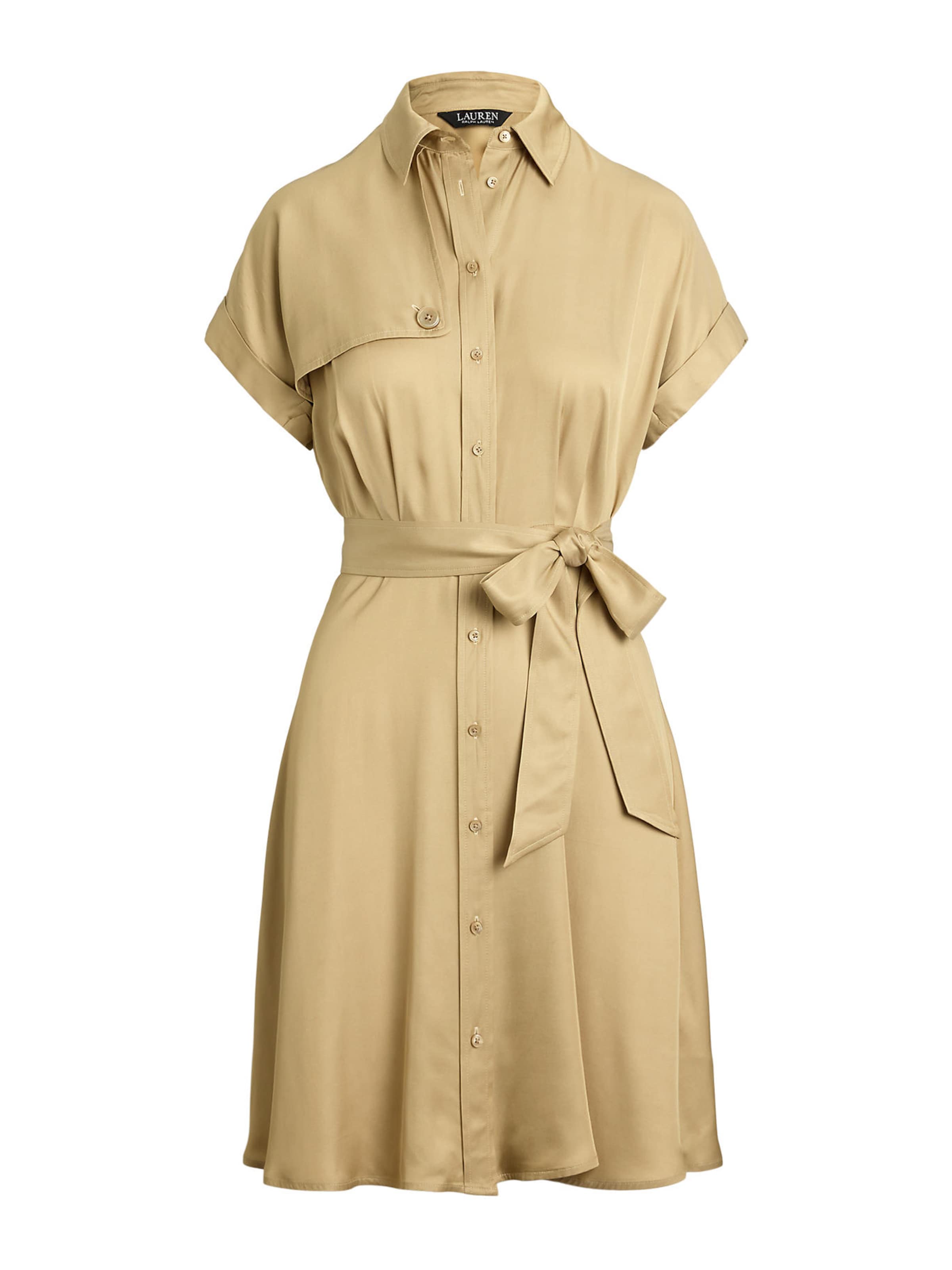 Lauren Ralph Lauren Košeľové šaty - Béžová: predná strana
