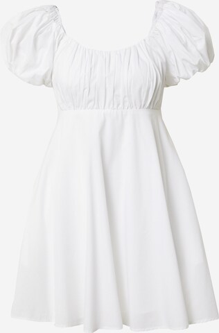 Robe d’été Abercrombie & Fitch en blanc : devant