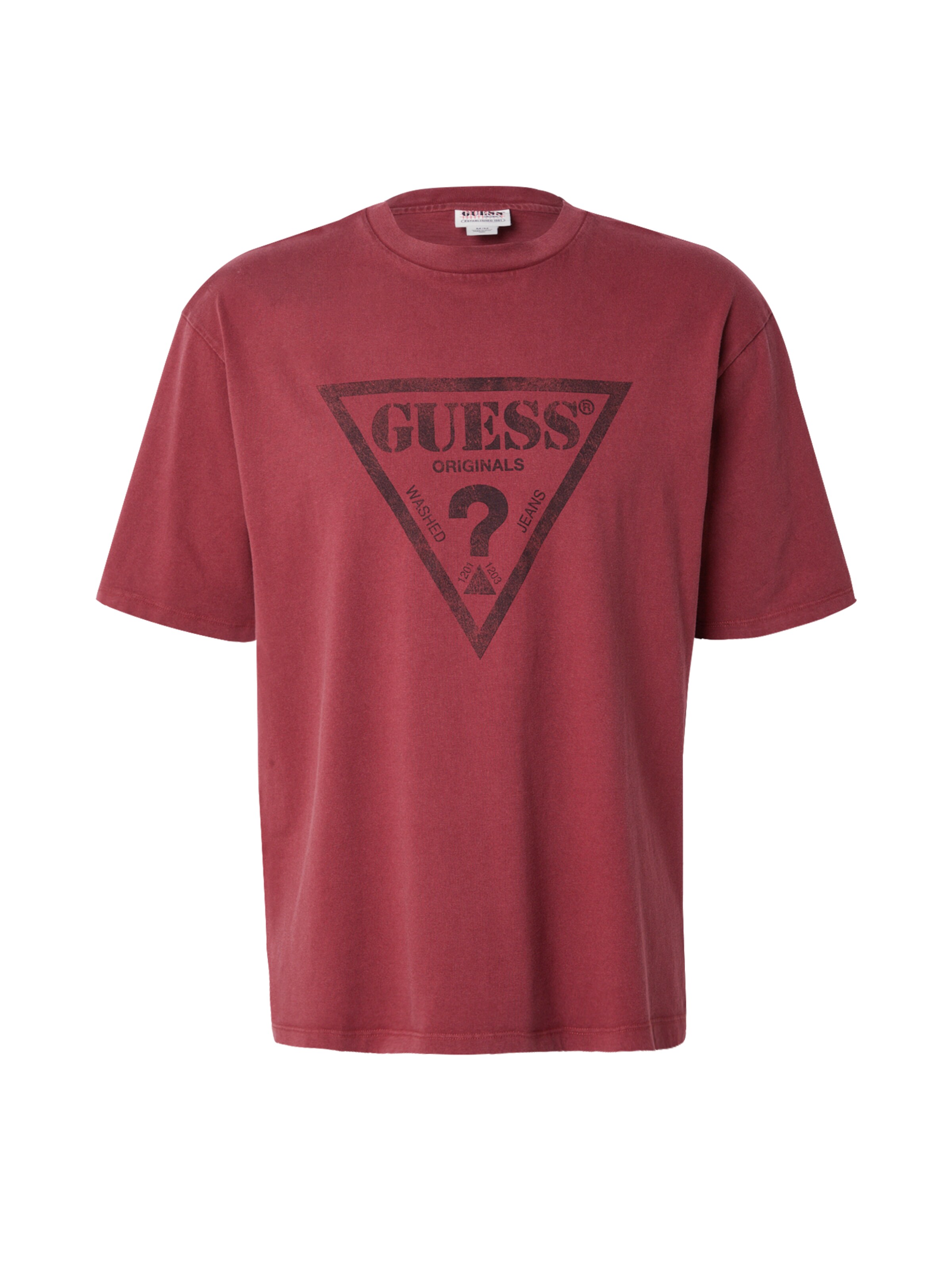 GUESS Originals - Camisa em vermelho: frente
