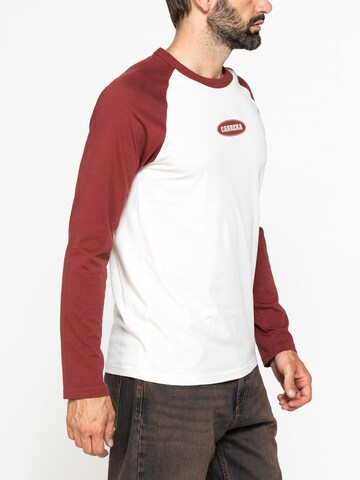 Carrera Jeans Shirt 'Replica Raglan' in Red