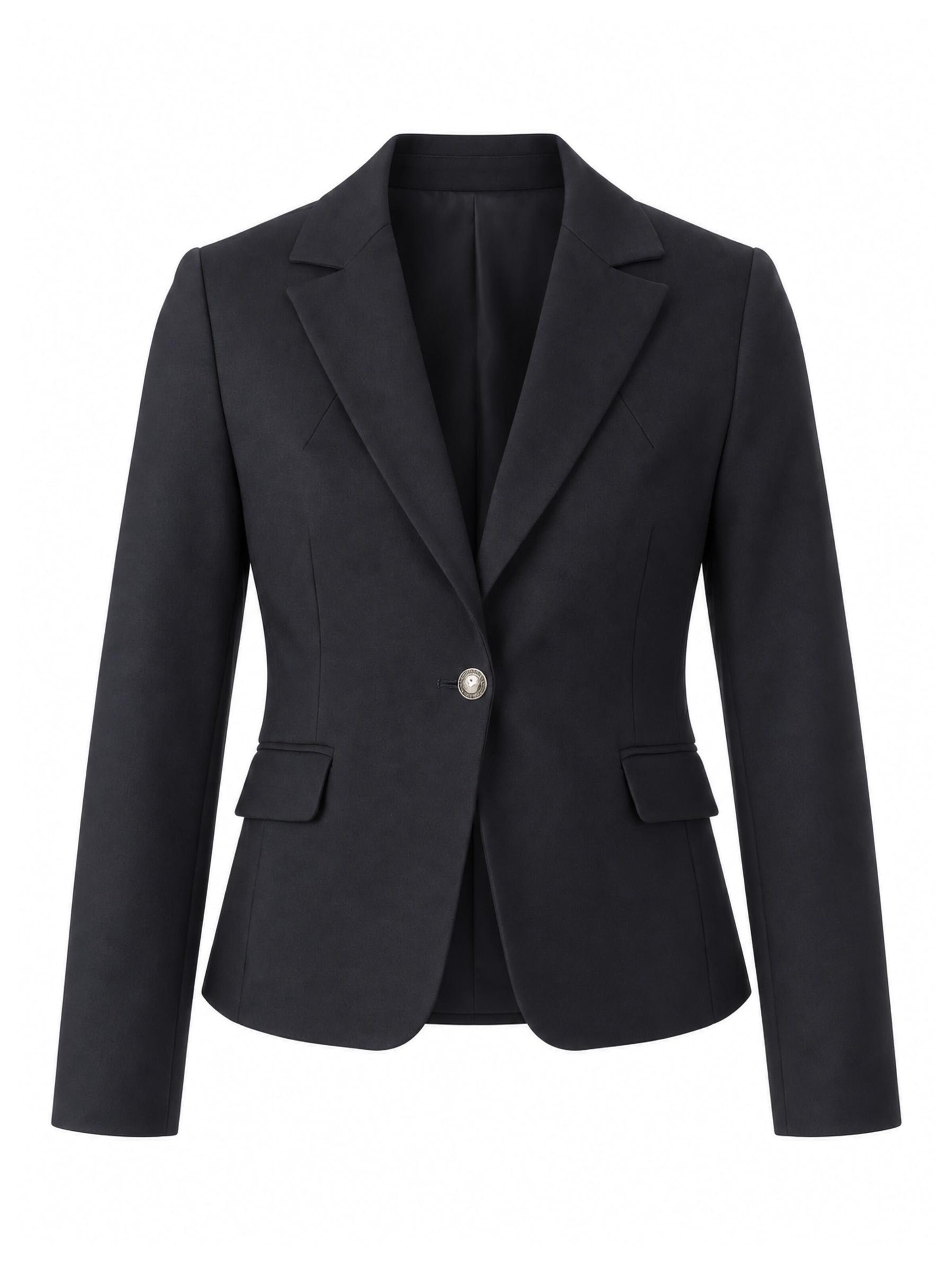 BELLYBUTTON Blazer 'Bellybutton Umstandsjacke' in Black: front