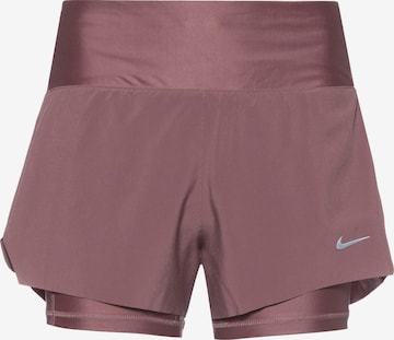 NIKE Loosefit Sporthose 'SWIFT' in Braun: predná strana