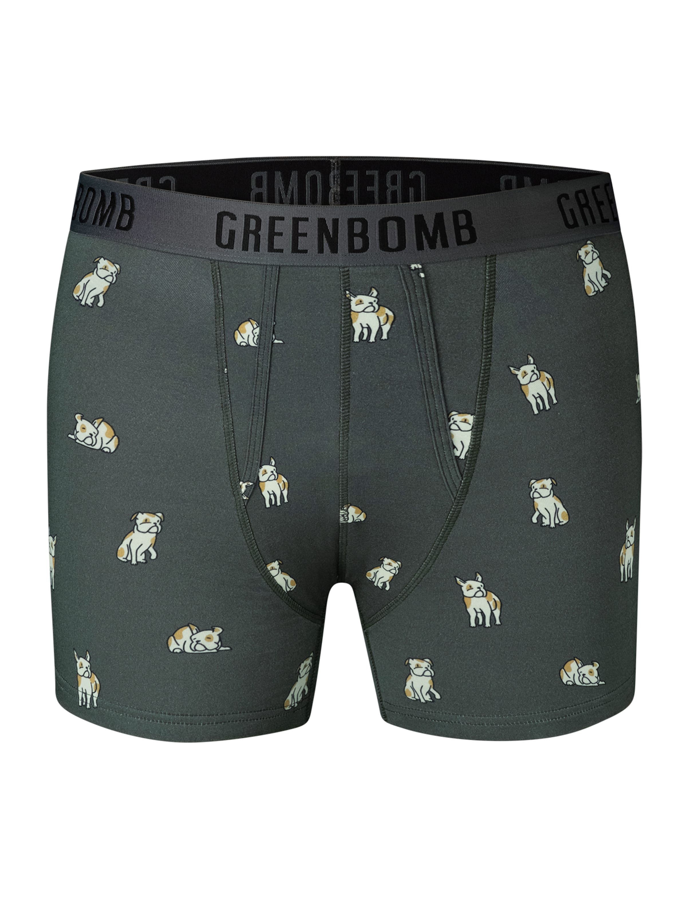 Boxers 'Frenchi' GREENBOMB en vert : devant
