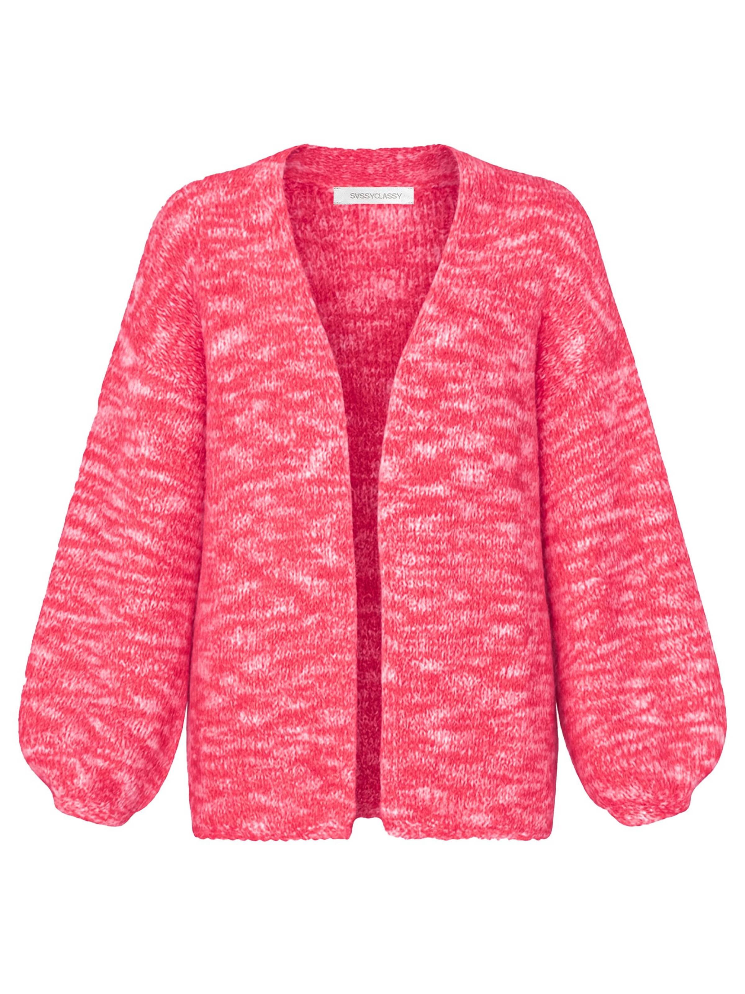 SASSYCLASSY Strickjacke‌‌‌‌‌‌‌‌‌‌ in Pink: Vorderseite