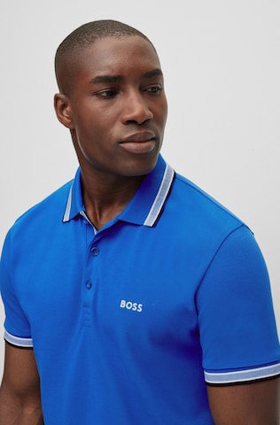 BOSS Black Poloshirt 'Paddy' in Blau