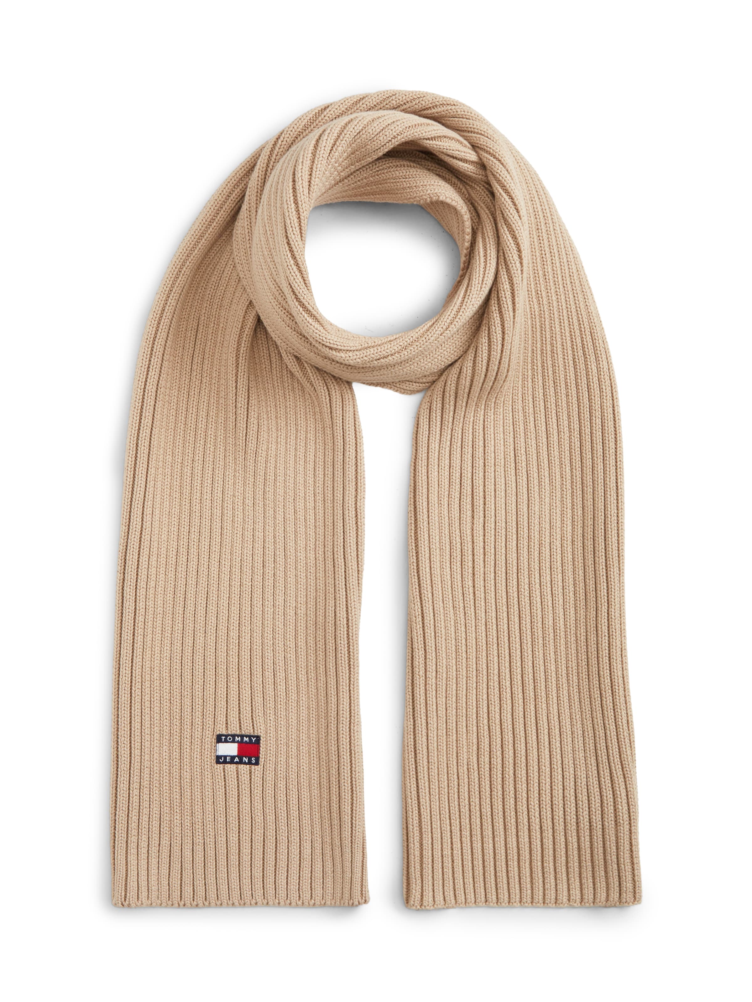 Tommy Jeans Schal 'HERITAGE' in Beige: Vorderseite