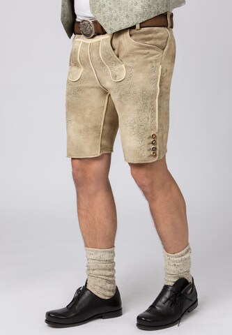 STOCKERPOINT Regular Traditional Pants 'Gaishorn' in Brown: front