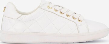 Dune LONDON Platform trainers 'Excited' in White