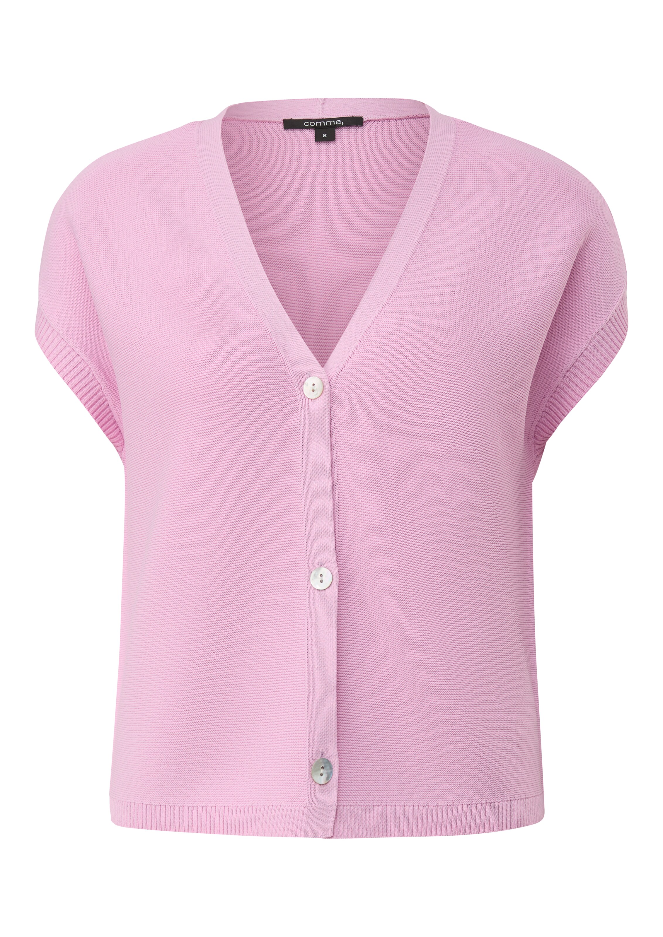 Cardigan COMMA en rose : devant