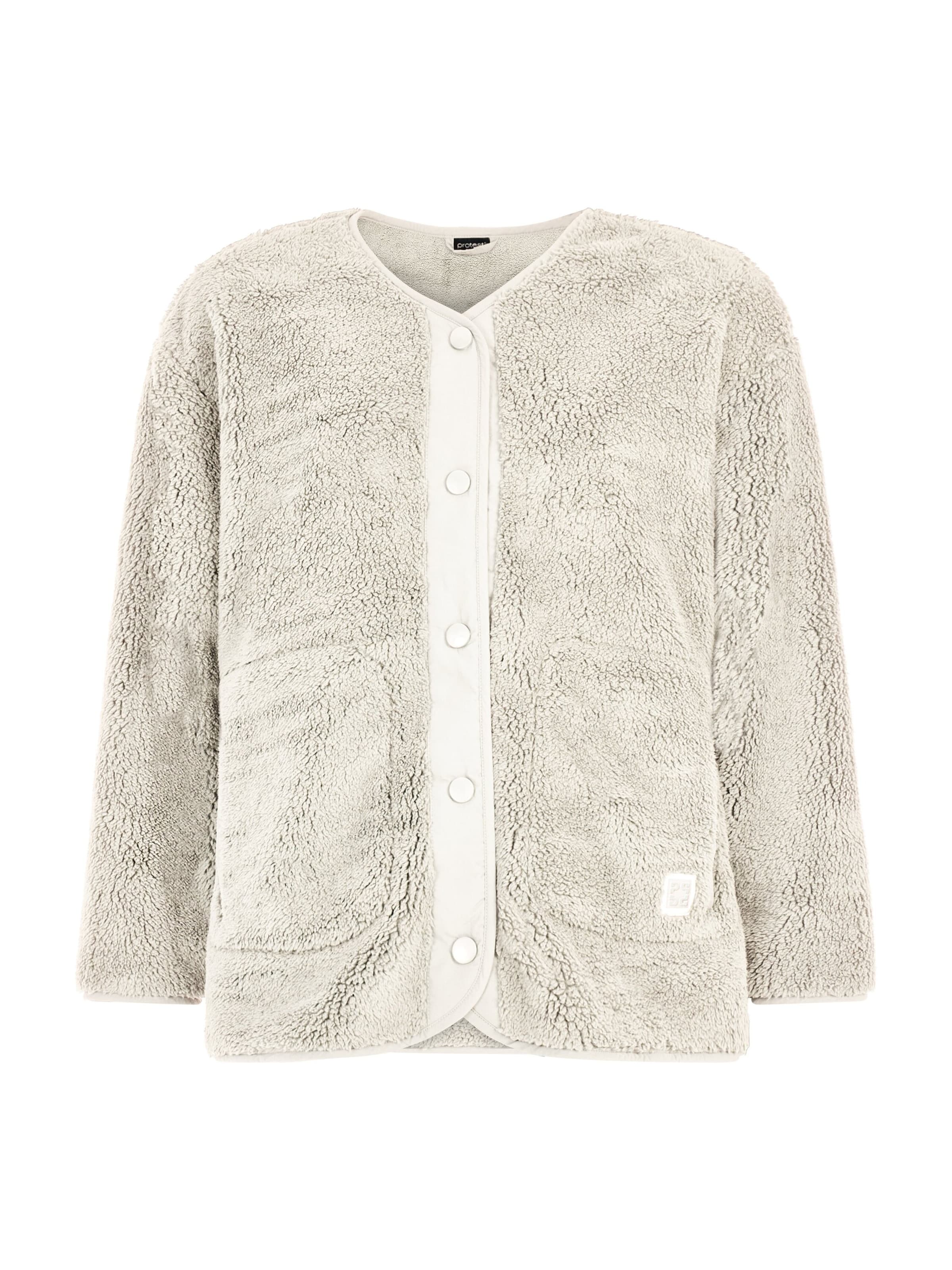 PROTEST Fleecejacke 'PRTEdith'‌ in Weiß: Vorderseite