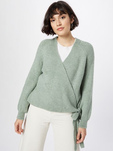 ONLY Knit Cardigan 'MIA' in Green: front